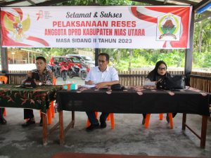 Pelaksanaan RESES Anggota DPRD Kabupaten Nias Utara oleh Bapak Ya'aman Telaumbanua
