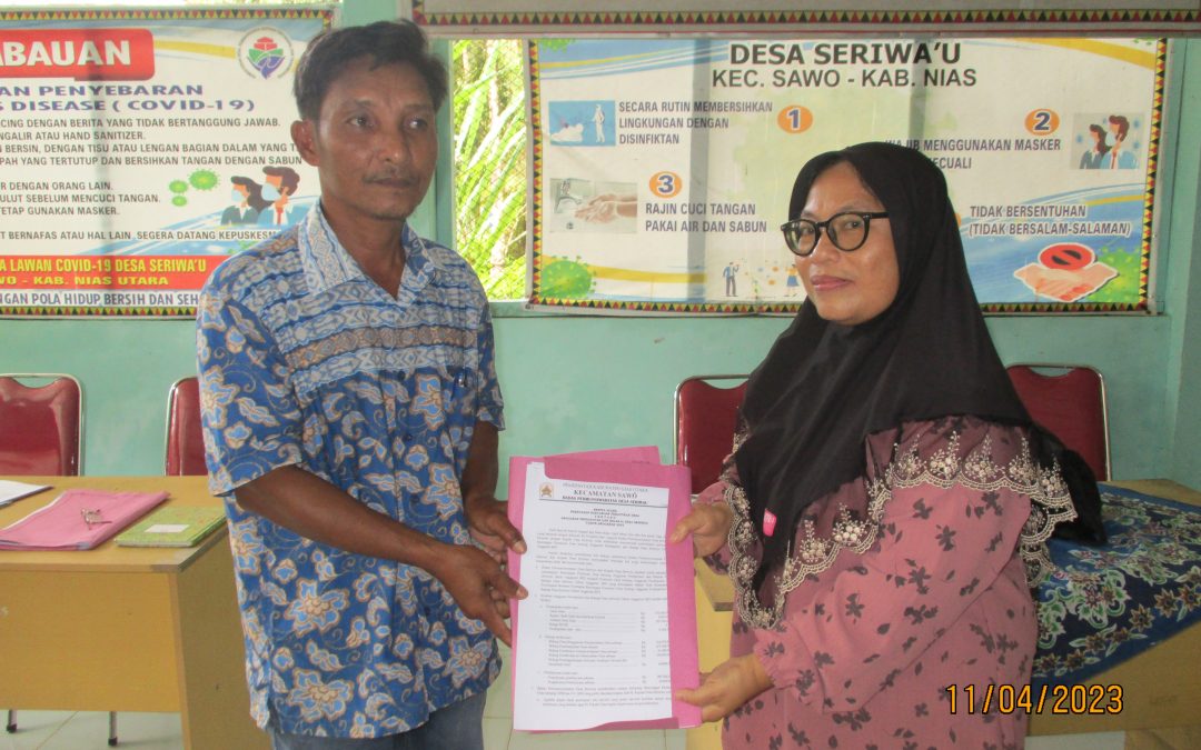 Penetapan Rancangan Perdes APBDES Tahun 2023